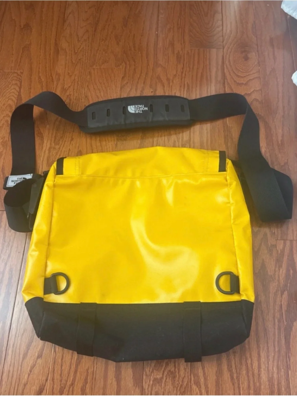 The North Face Yellow and Black Messenger Bag